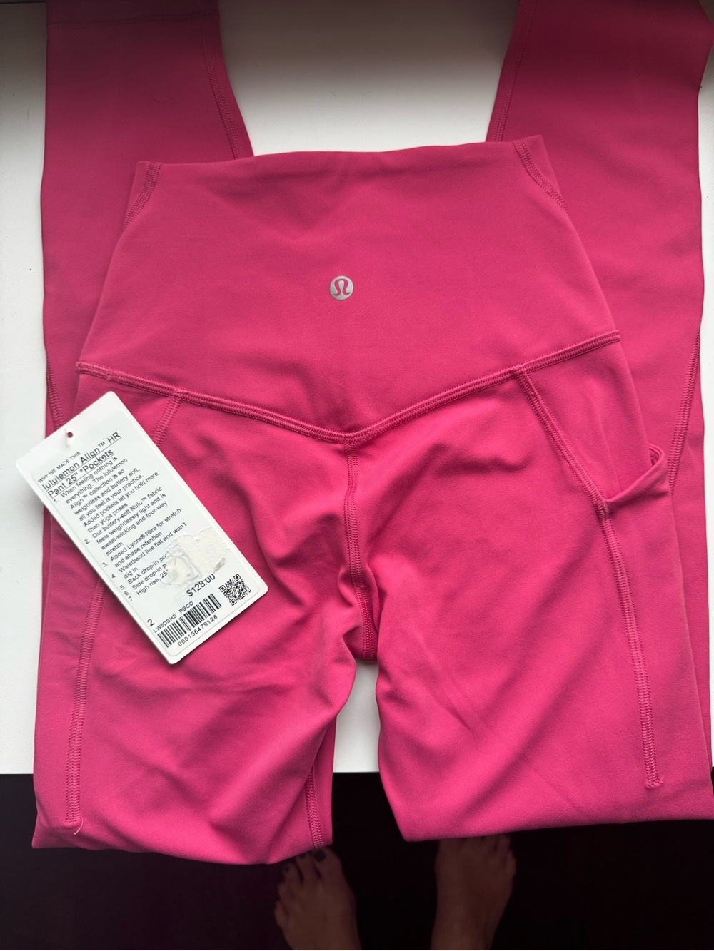 lululemon athletica Kids Hot Pink Pocket Leggings